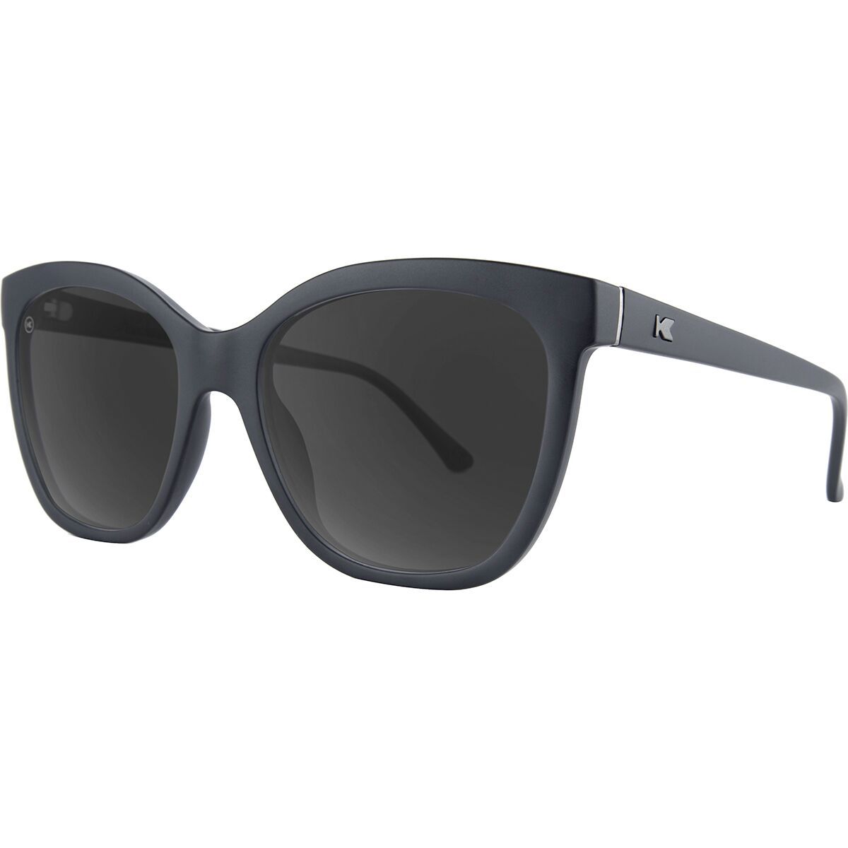Image of Knockaround Deja Views Polarized Sunglasses Matte Black On Black/Smoke, One Size