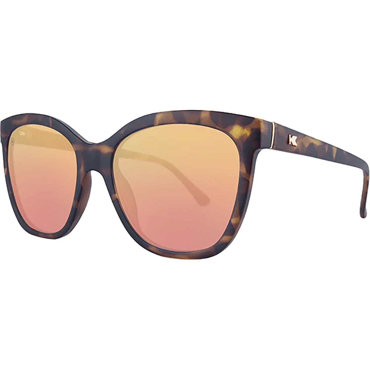 Image of Knockaround Deja Views Polarized Sunglasses Matte Tortoise Shell/Rose Gold, One Size