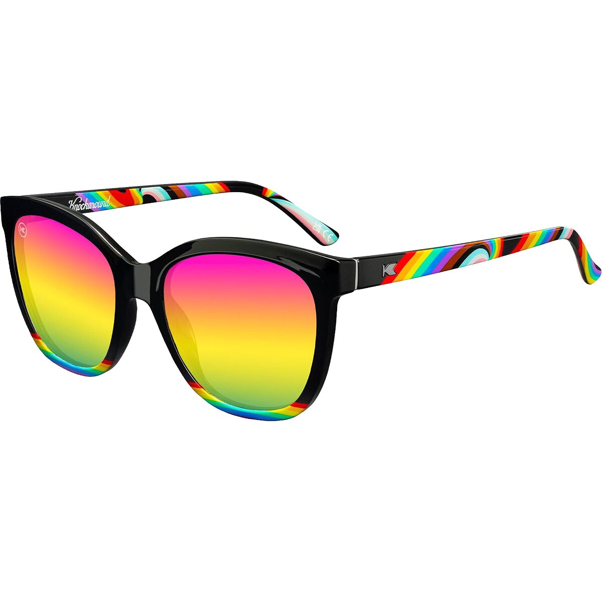 Image of Knockaround Deja Views Polarized Sunglasses Rainbow on My Parade, One Size