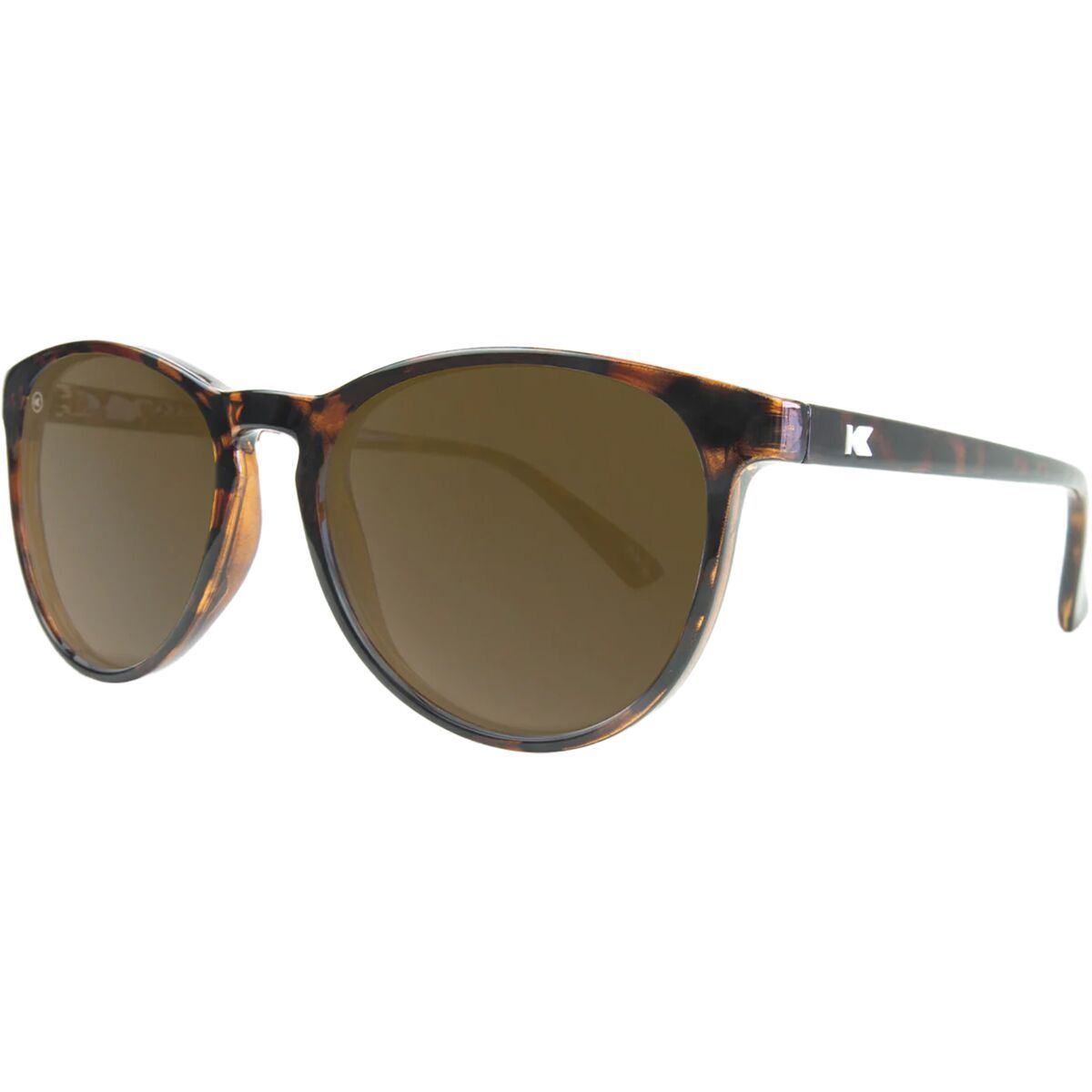 Image of Knockaround Mai Tais Polarized Sunglasses Glossy Tortoise Shell/Amber, One Size
