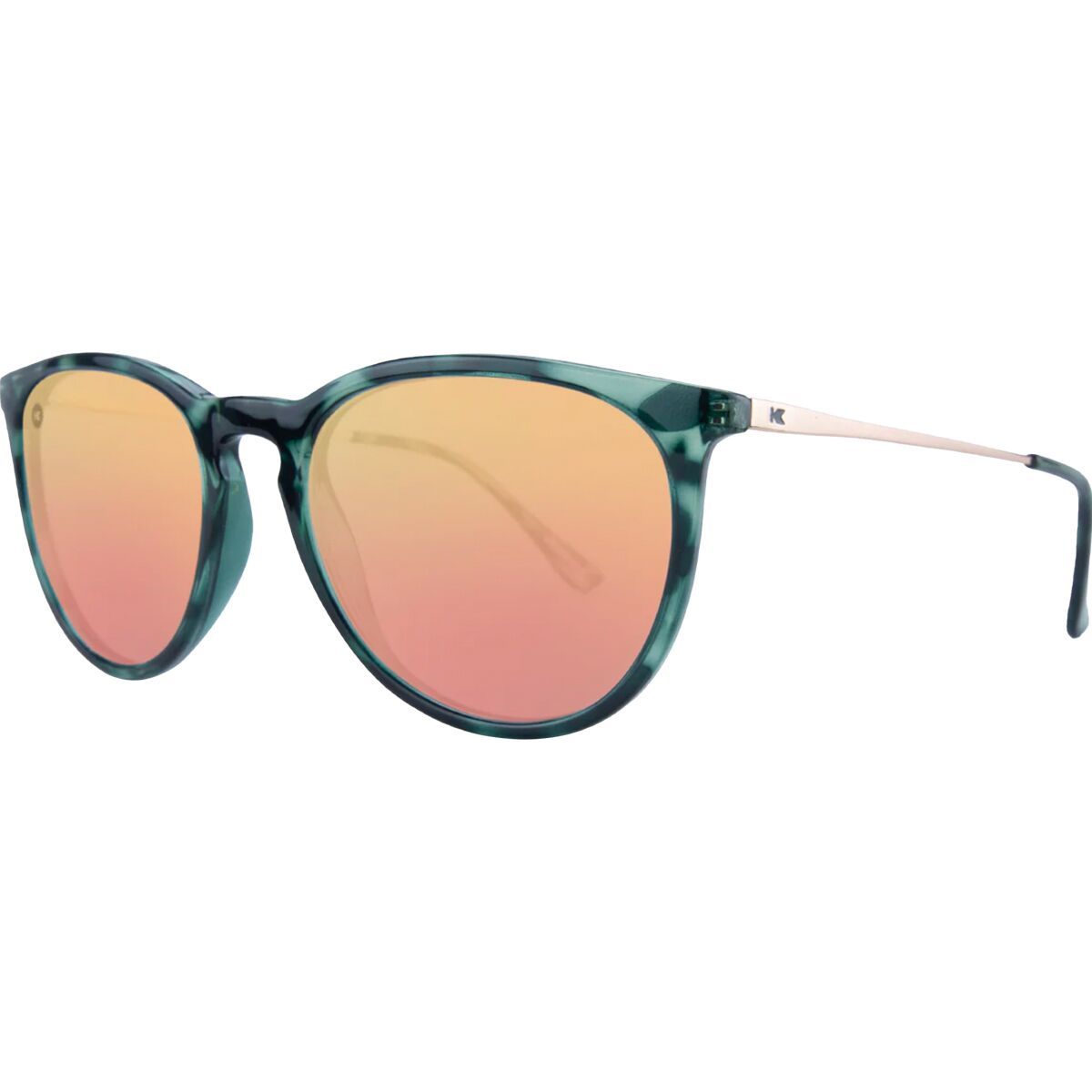 Image of Knockaround Mary Janes Polarized Sunglasses Slate Tortoise Shell/Rose Gold, One Size