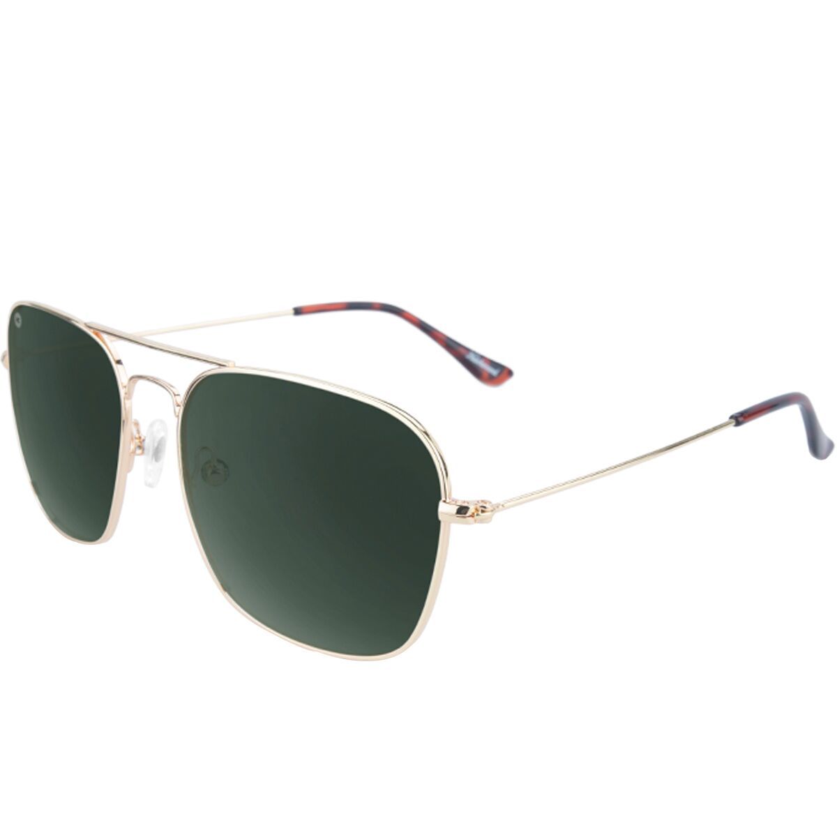 Image of Knockaround Mount Evans Polarized Sunglasses Gold/Aviator Green, One Size