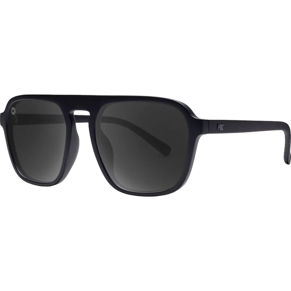 Image of Knockaround Pacific Palisades Polarized Sunglasses Black on Black/Smoke, One Size