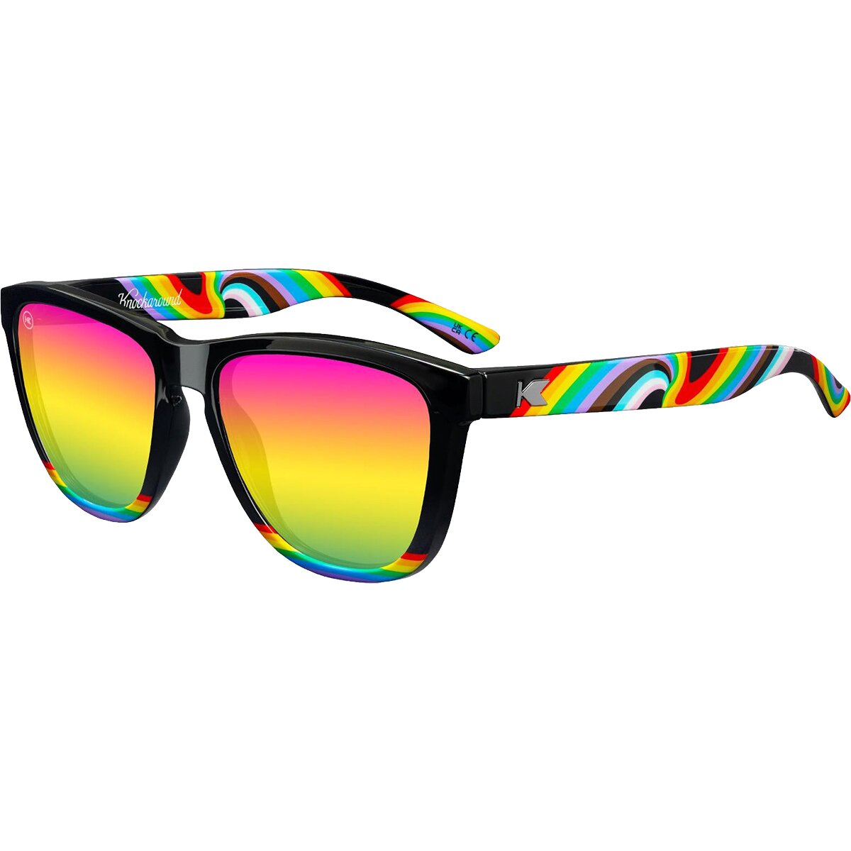 Image of Knockaround Premiums Polarized Sunglasses Rainbow on My Parade, One Size