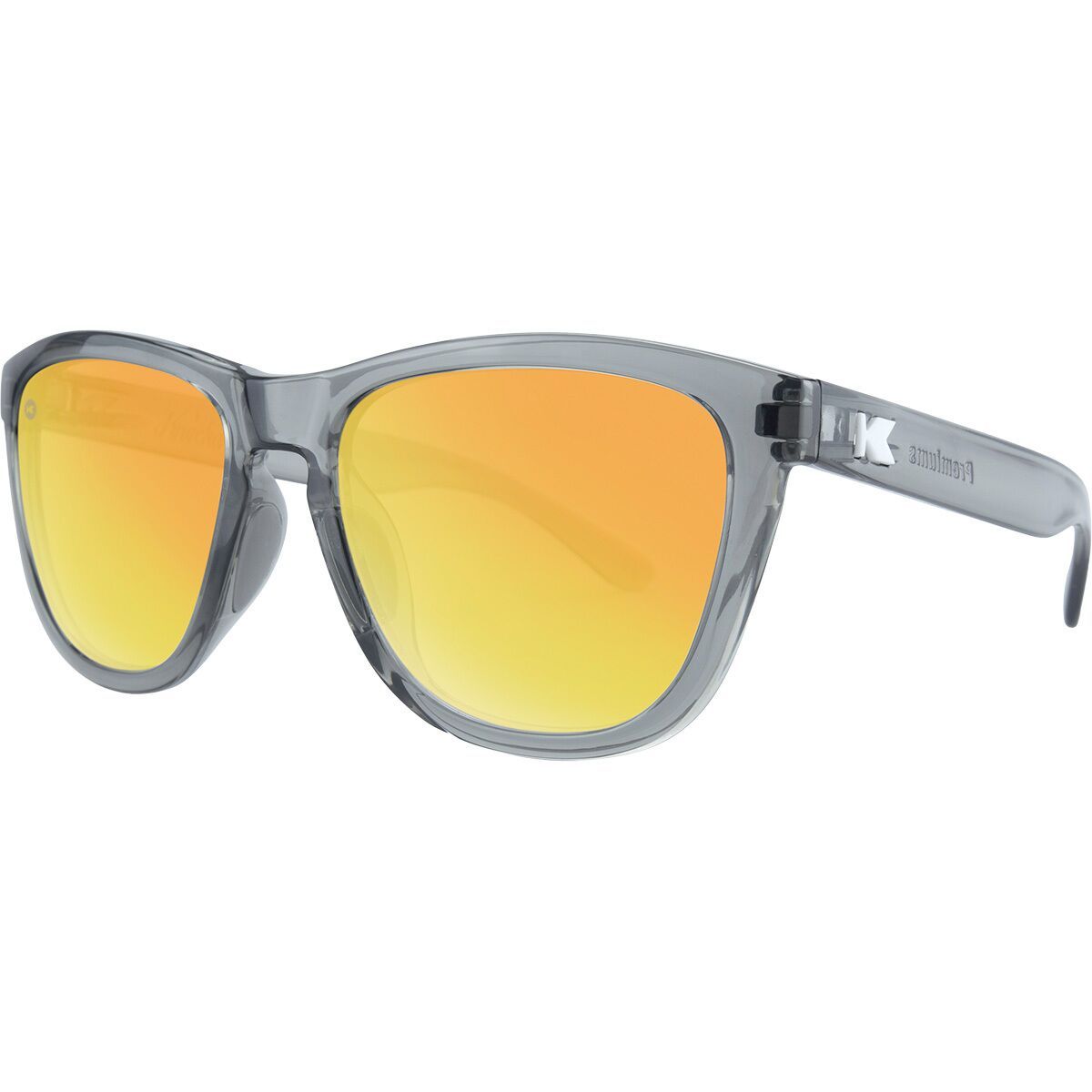 Image of Knockaround Premiums Sport Polarized Sunglasses Clear Grey/Sunet, One Size