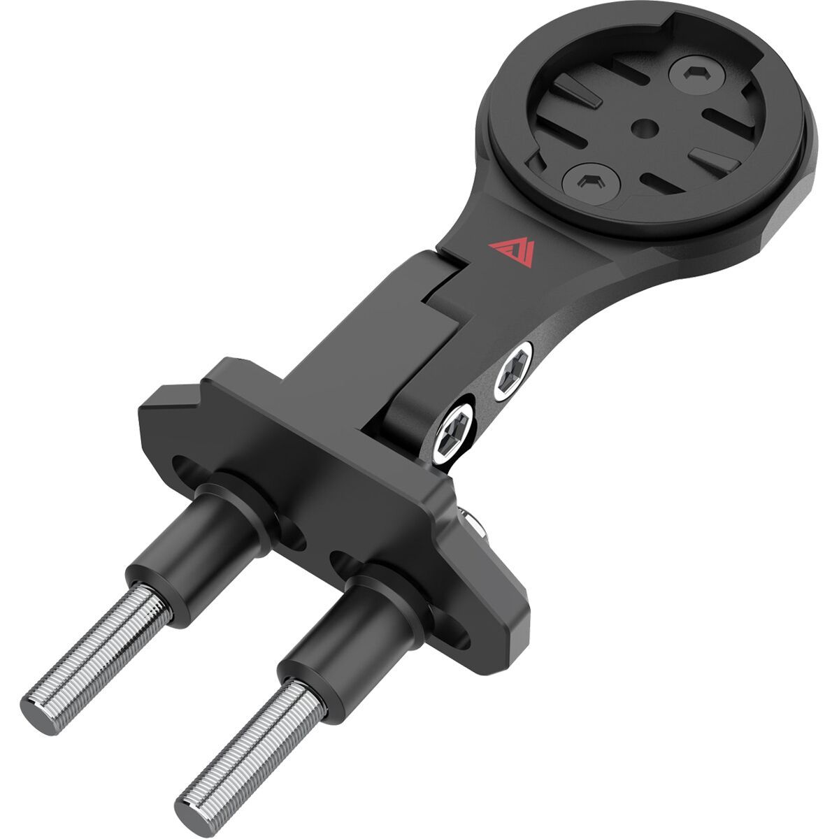 Image of KOM Cycling Stem Computer Mount with Quick Release GoPro Mount Black, Garmin & Wahoo