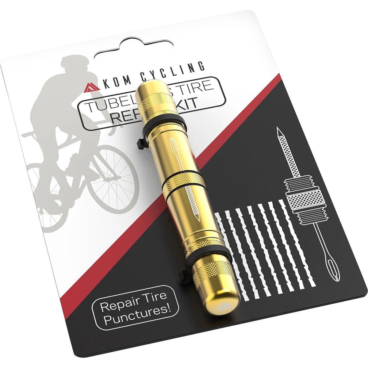 Image of KOM Cycling Tubeless Tire Repair Tool Yellow, One Size