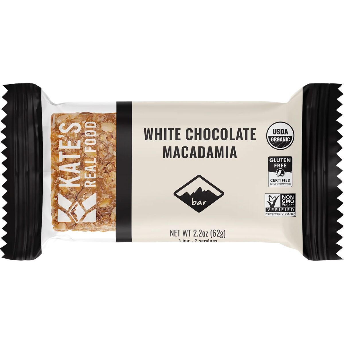 Image of Kate's Real Food Energy Bars - Box of 12 White Chocolate Macadamia, 12 Bars