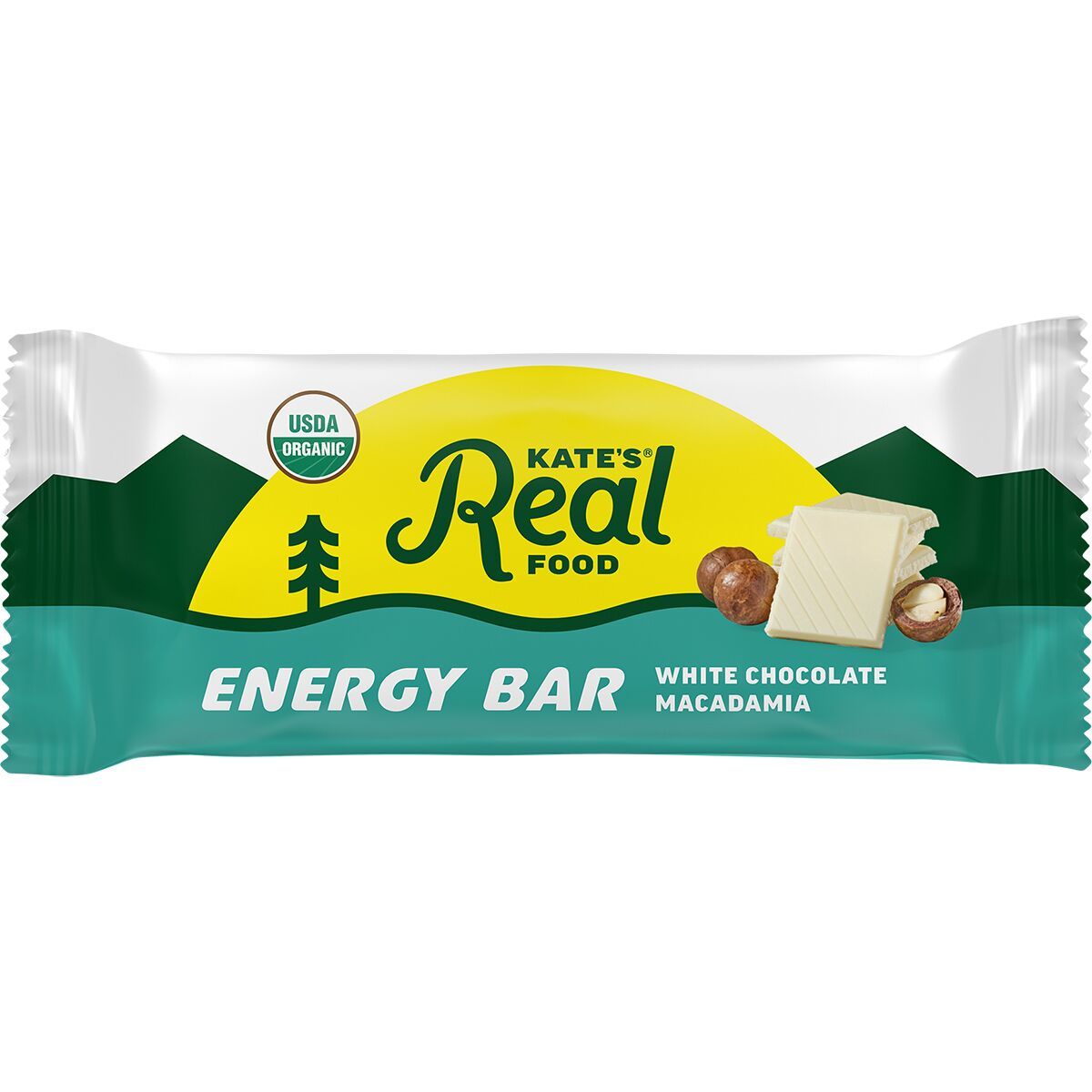 Image of Kate's Real Food Energy Bars - Box of 12 White Chocolate Macadamia, 12 Bars