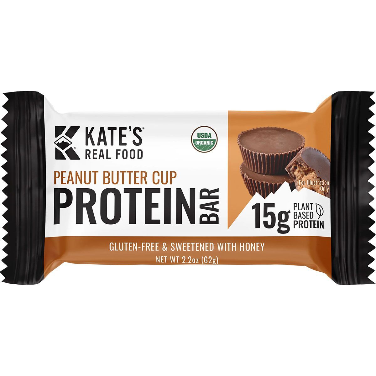 Image of Kate's Real Food Protein Bars - Box of 12 Peanut Buter Cup, One Size