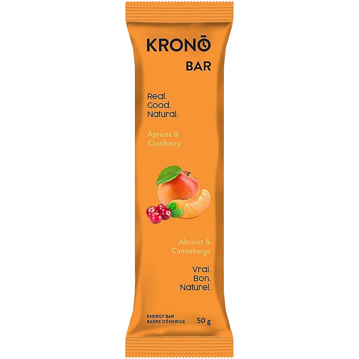 Image of Krono Nutrition Energy Bars - Box of 12 Apricot + Cranberry, One Size