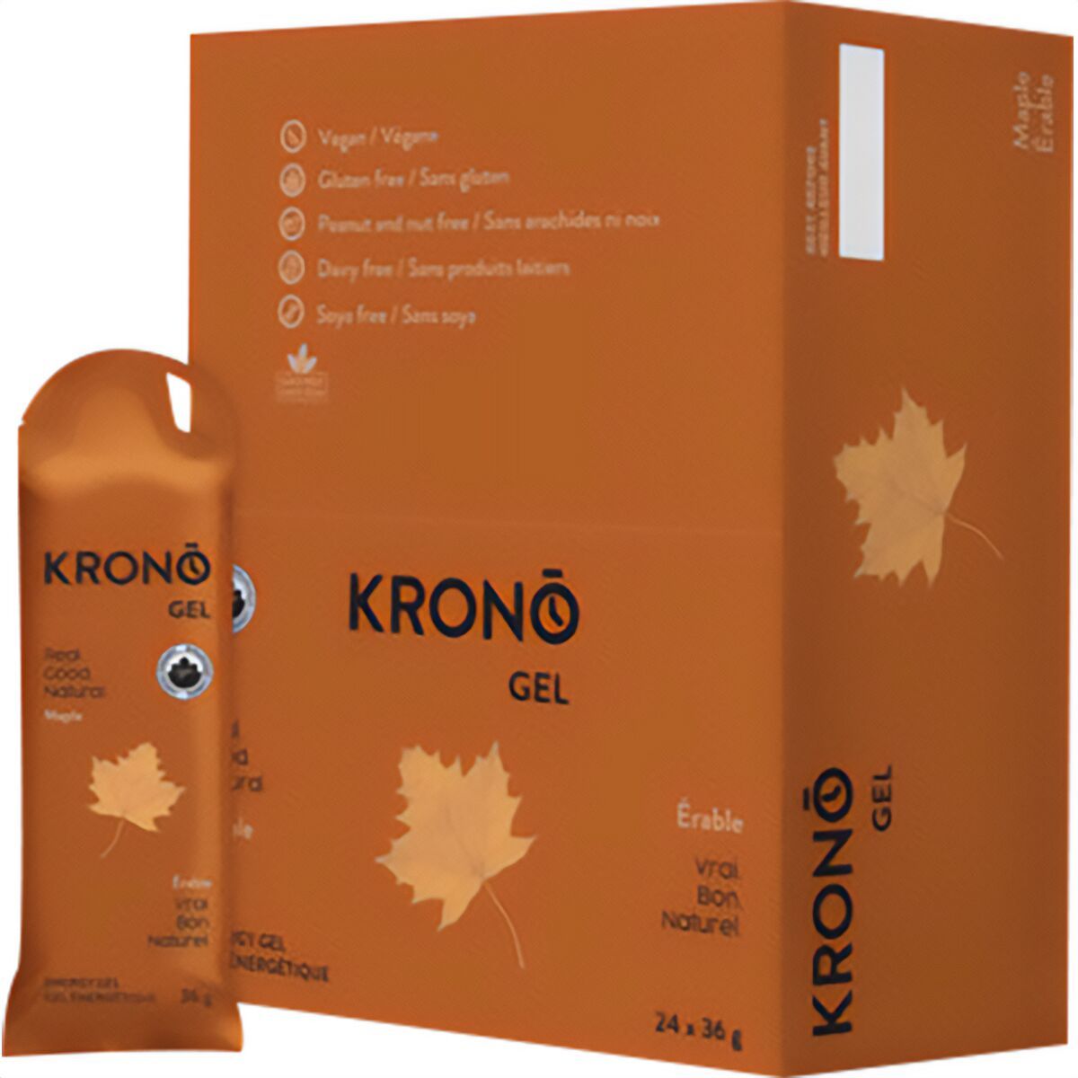 Image of Krono Nutrition Energy Gels - Box of 24 Maple, One Size