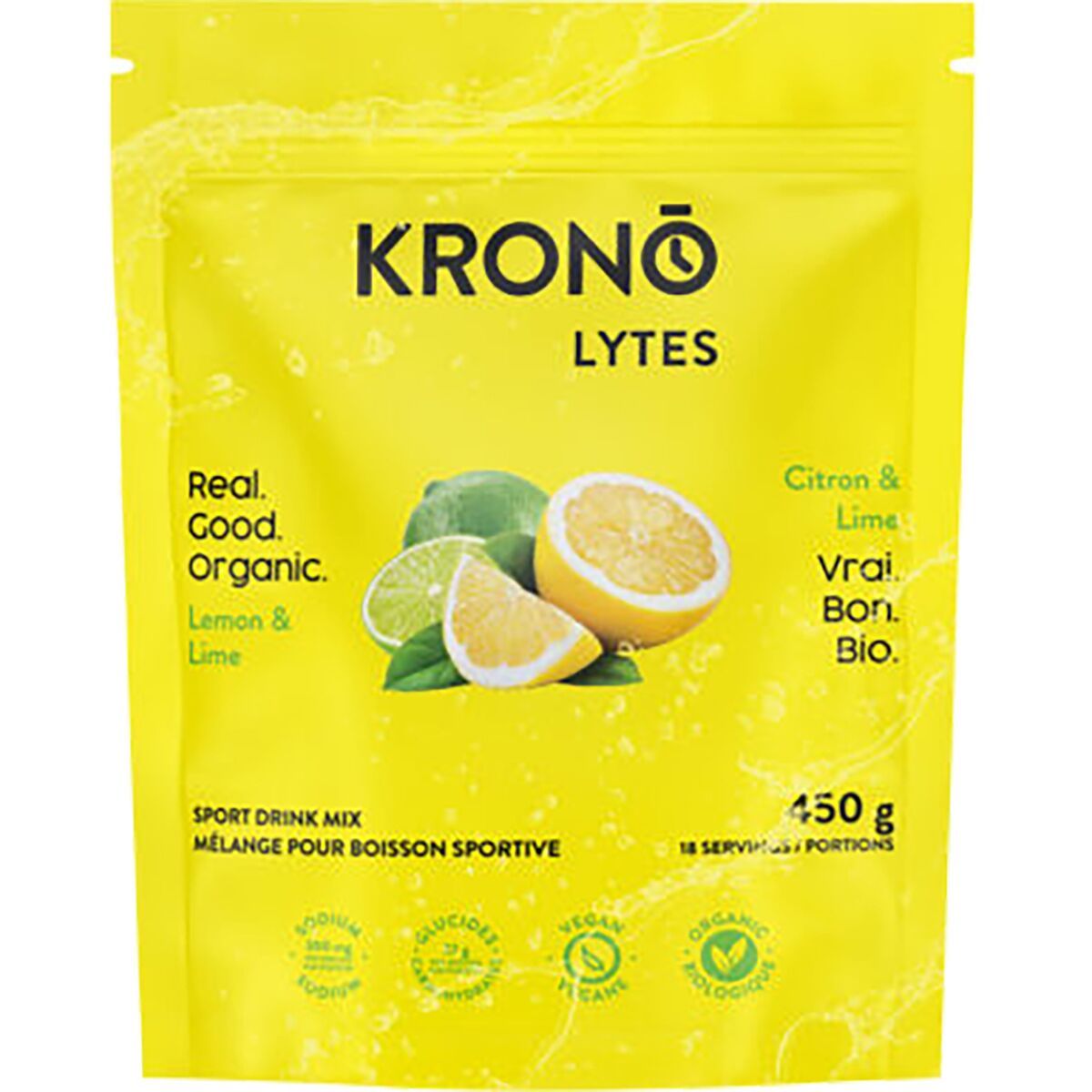 Image of Krono Nutrition Lytes Sport Drink Mix - 450g Bag Lemon + Lime, One Size