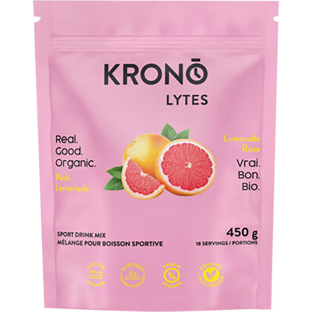 Image of Krono Nutrition Lytes Sport Drink Mix - 450g Bag Pink Lemonade, One Size