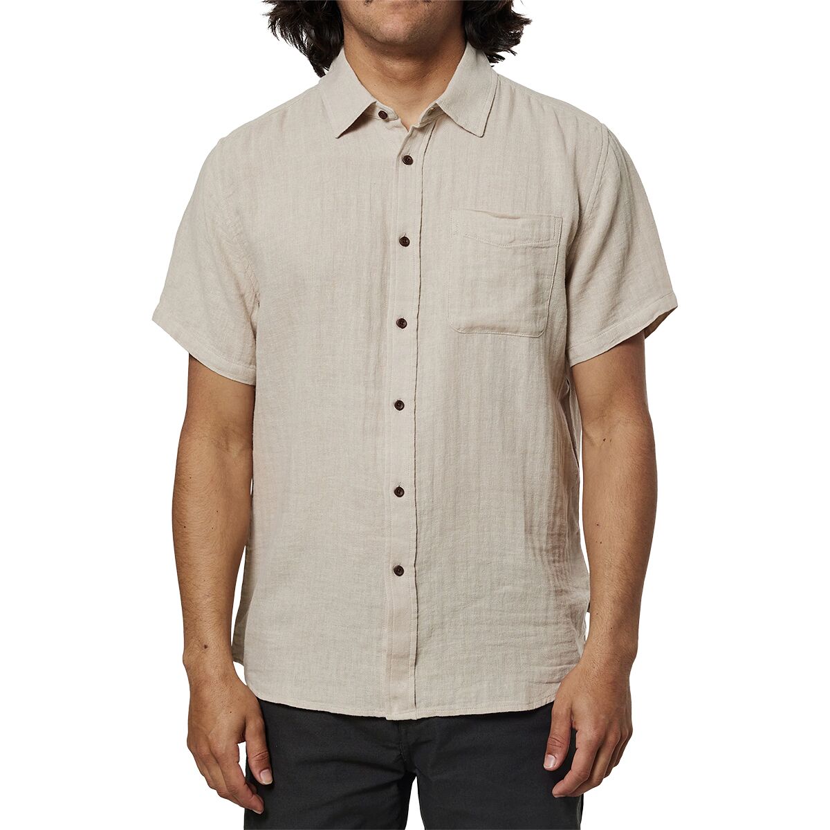 Alan Solid Short-Sleeve Shirt - Men