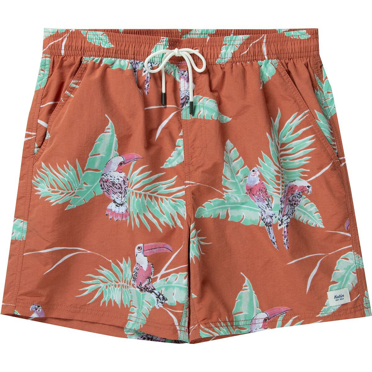Katin Paradise Volley Swim Trunk - Men's Red Clay, XXL