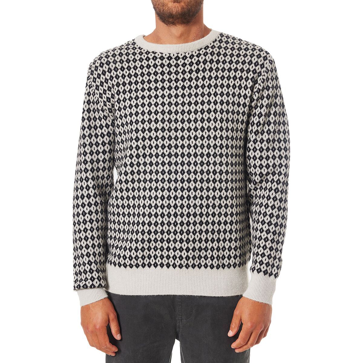 Image of Katin Check Sweater - Men's Black Wash, L