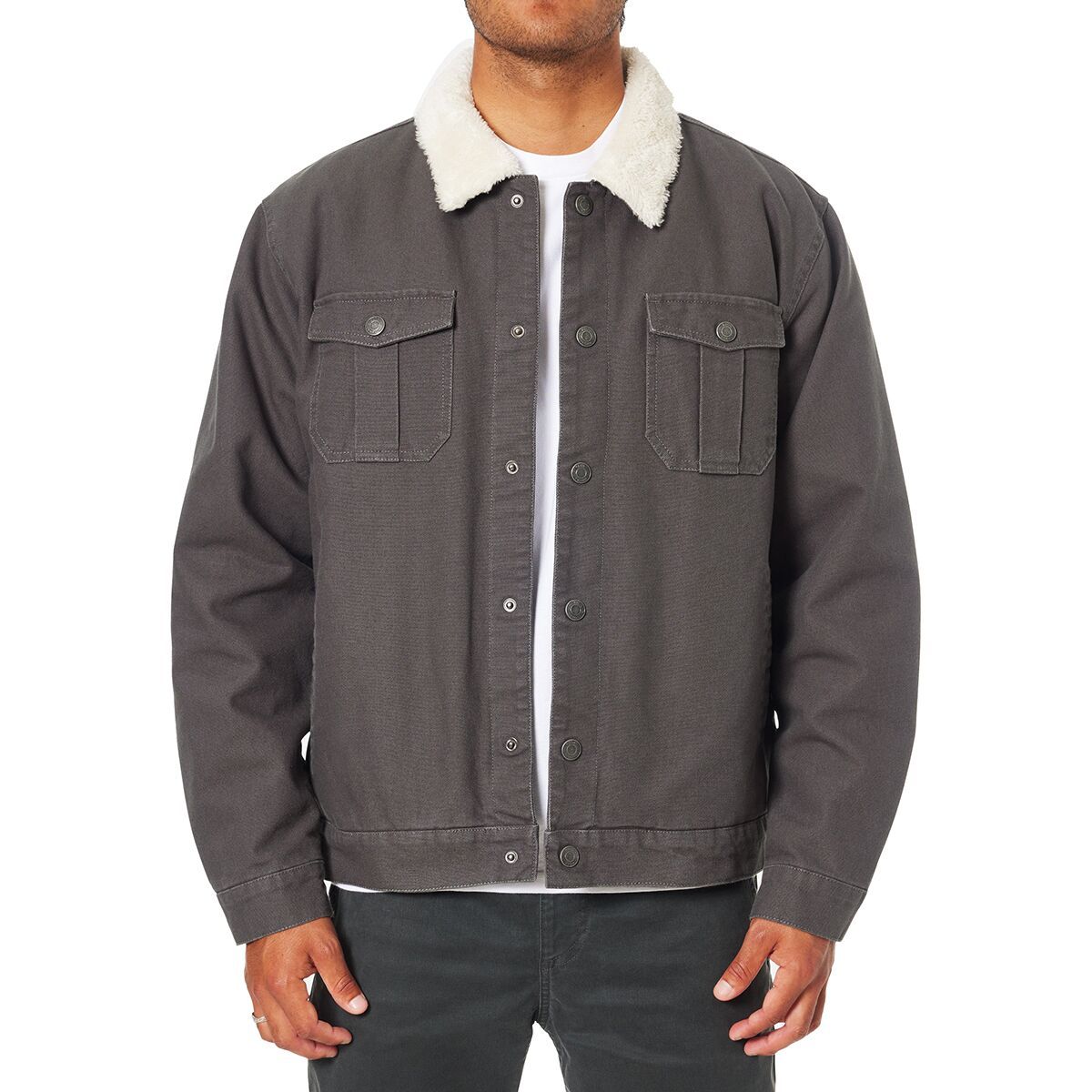 Image of Katin Harris Canvas Jacket - Men's Black Wash, M