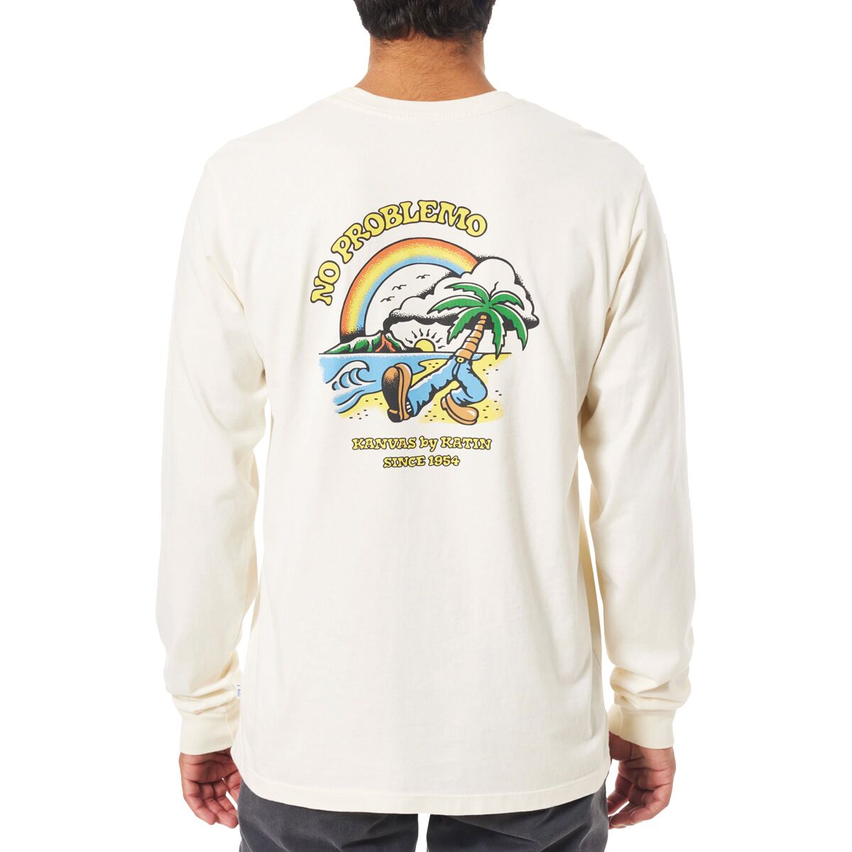 Katin Katin Stroll Long-Sleeve T-Shirt - Men's Vintage White, XL