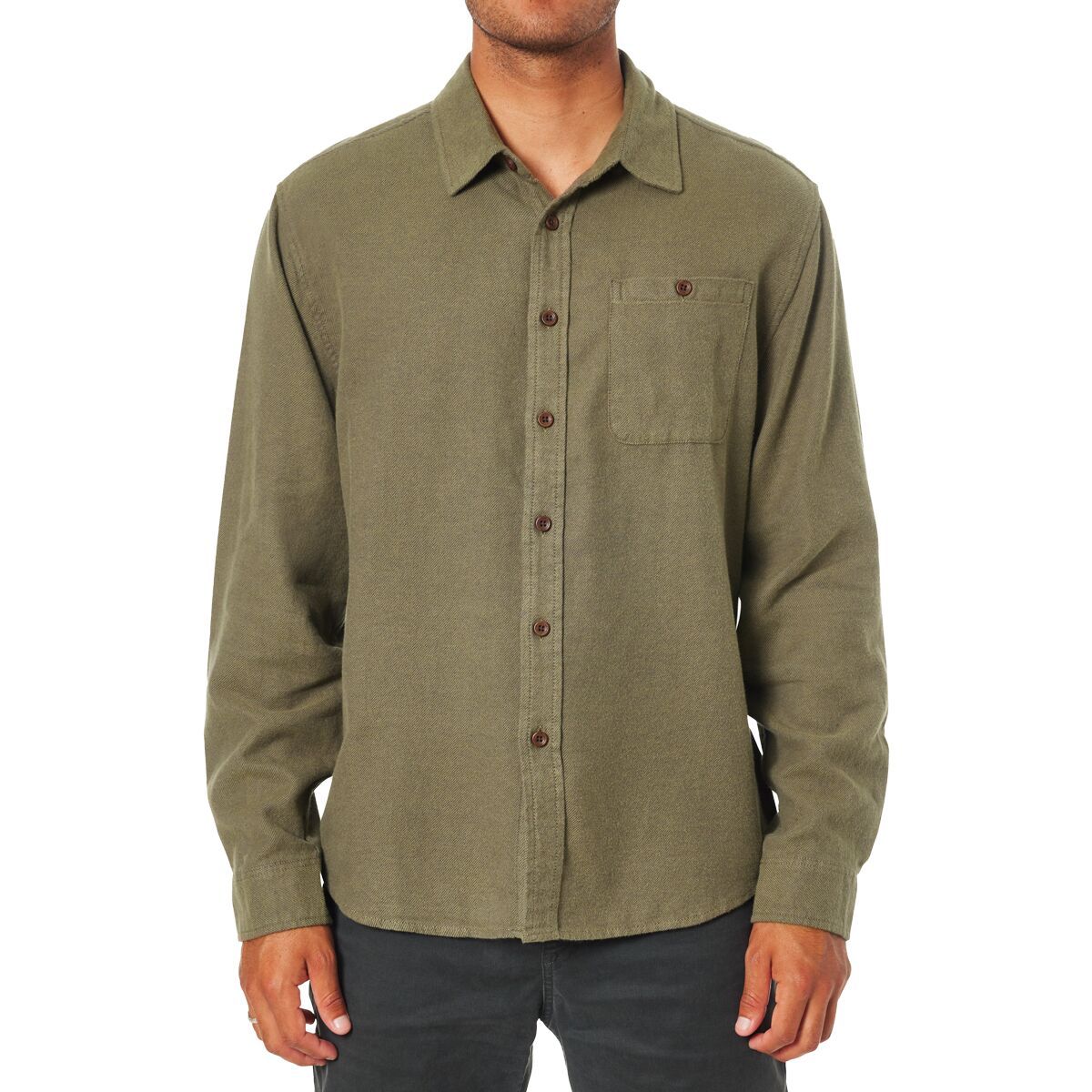 Image of Katin Twiller Flannel - Men's Olive, S