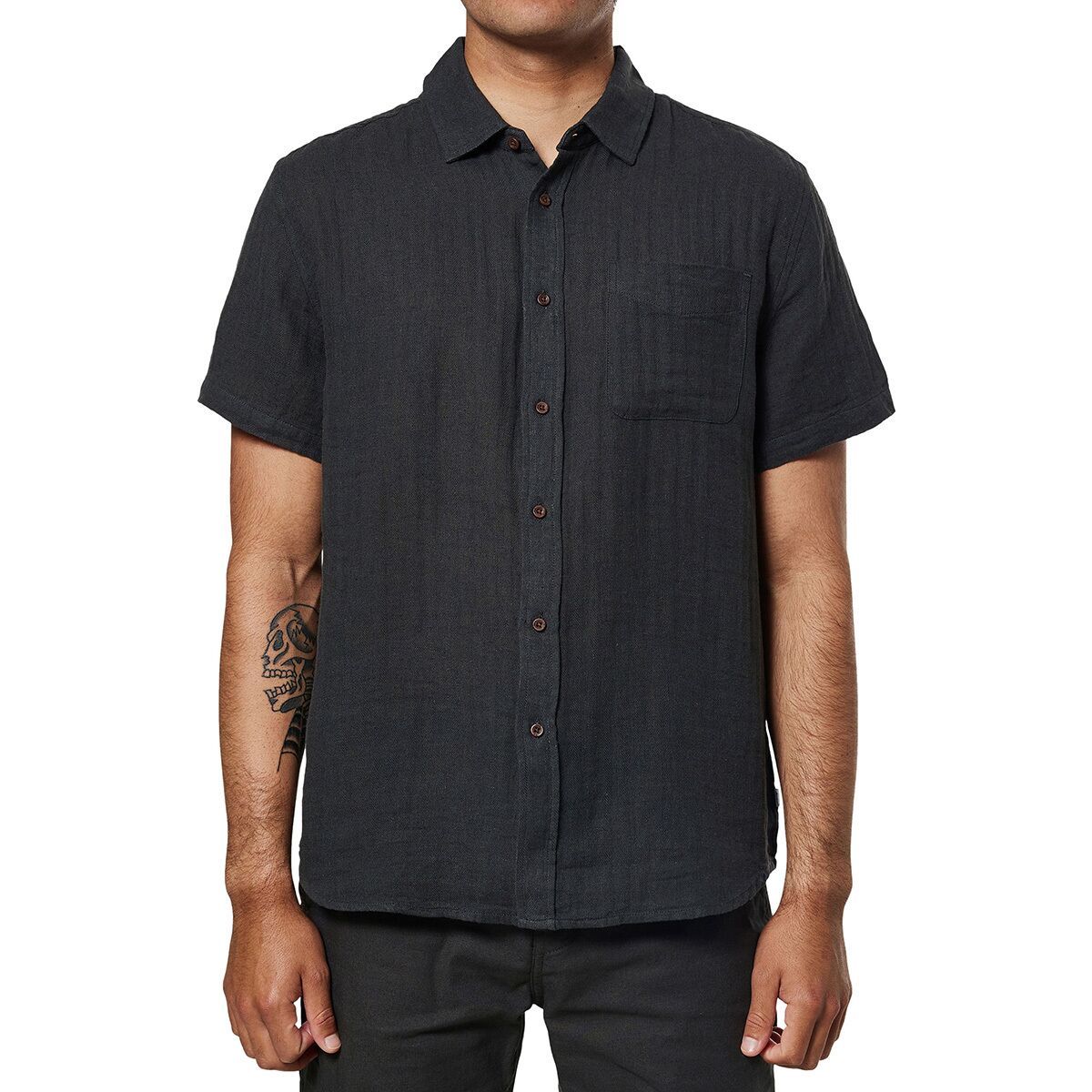 Image of Katin Alan Solid Shirt - Men's Black Wash, S