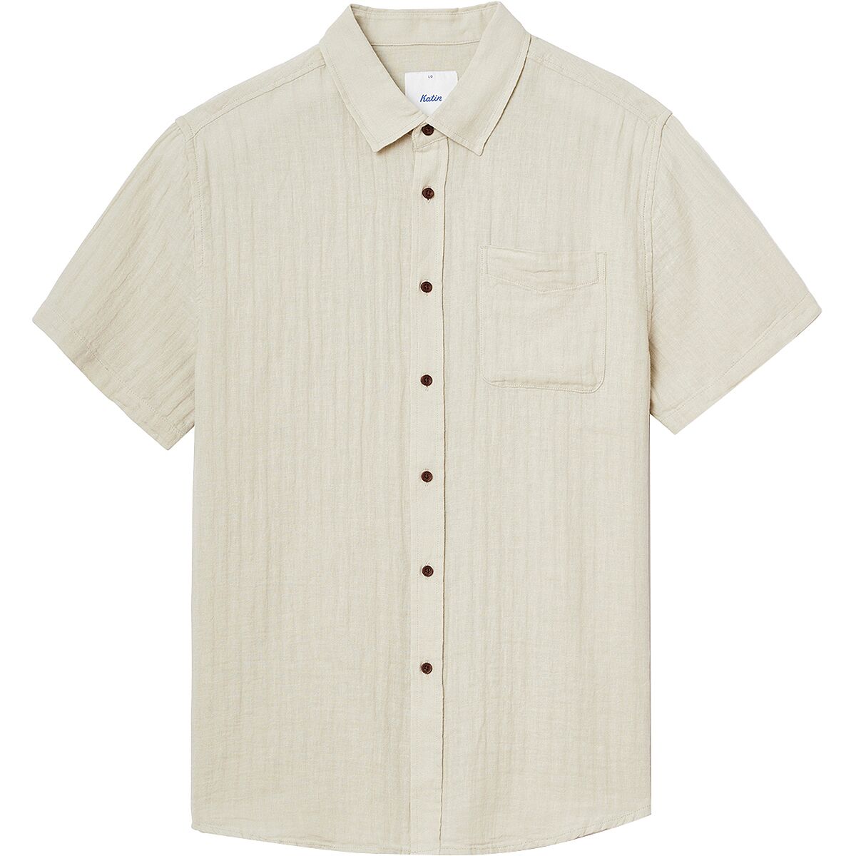 Image of Katin Alan Solid Shirt - Men's Mineral Gray, M