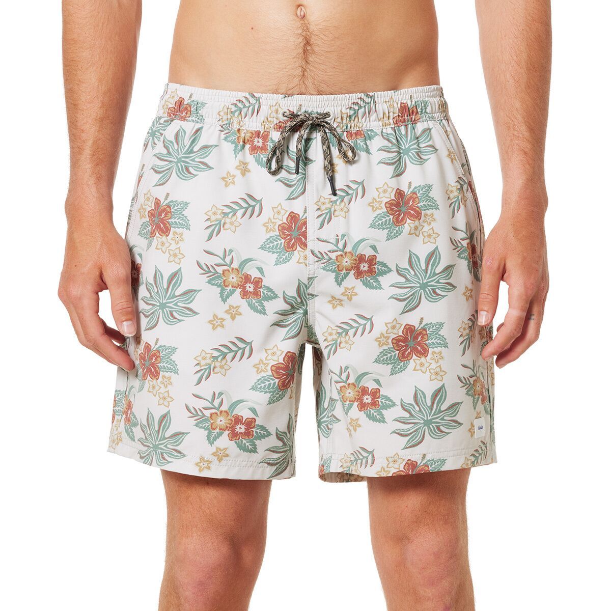 Image of Katin Benji Volley Swim Trunk - Men's Silver Birch, XL