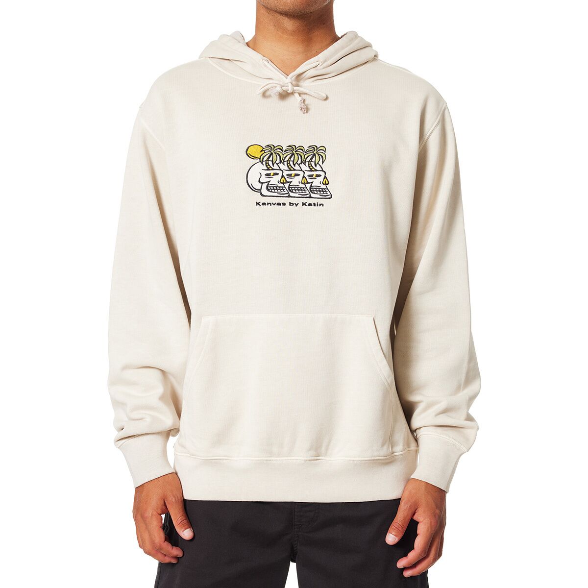 Katin Katin Cortex Emb Hoodie - Men's Birch Pigment Dye, M