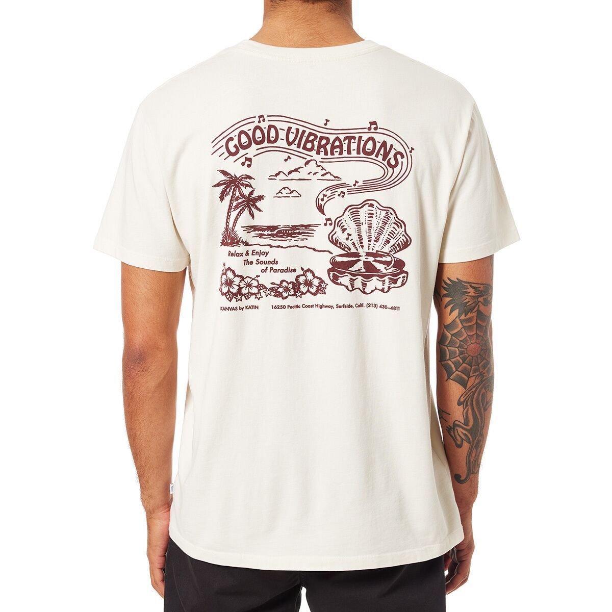 Image of Katin Vibrations T-Shirt - Men's Vintage White, M