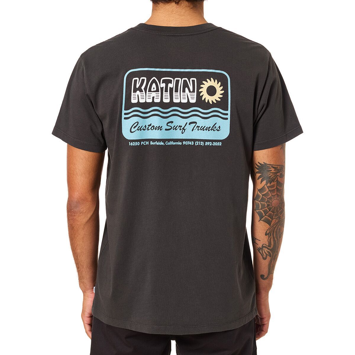 Katin Aquatics T-Shirt - Men's Black Wash, L
