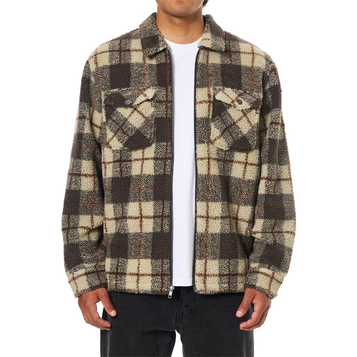 Image of Katin Anderson Sherpa Jacket - Men's Gravel, S