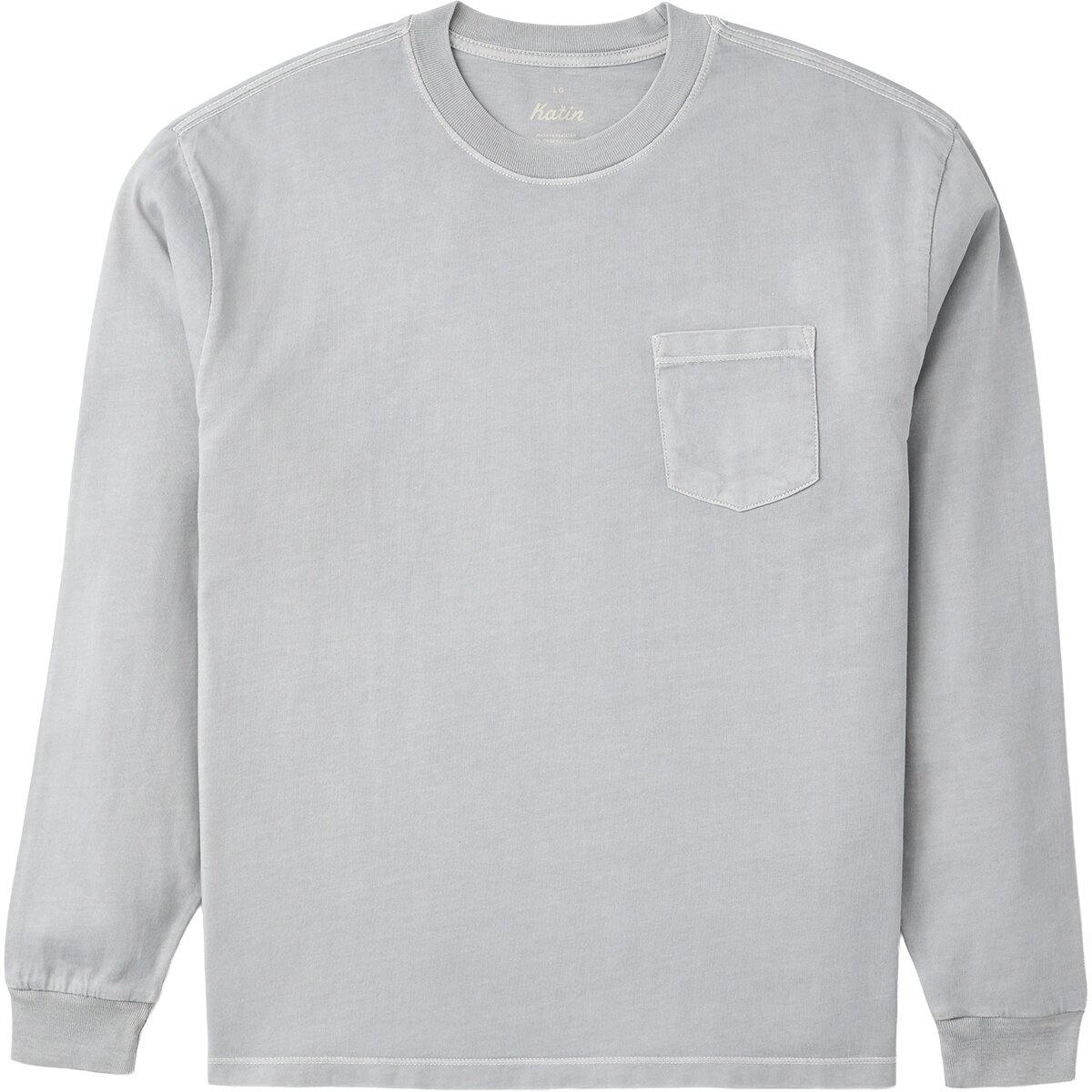 Image of Katin Base Long-Sleeve T-Shirt - Men's Gray Blue Vintage Wash, L