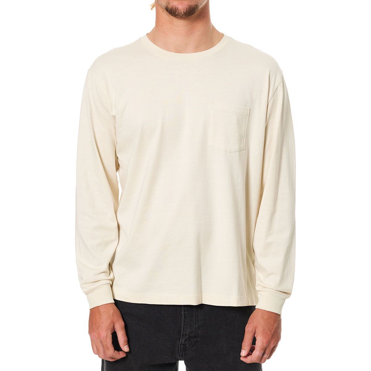 Image of Katin Base Long-Sleeve T-Shirt - Men's Vintage White, XL