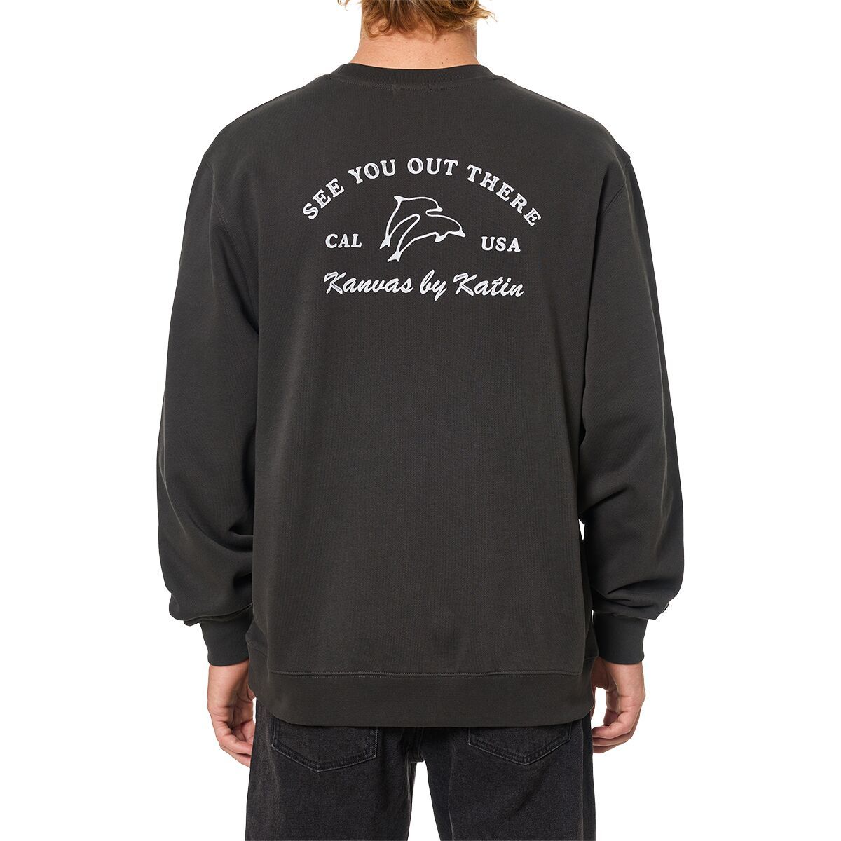 Image of Katin Breach Crew Sweatshirt - Men's Black Wash, XXL