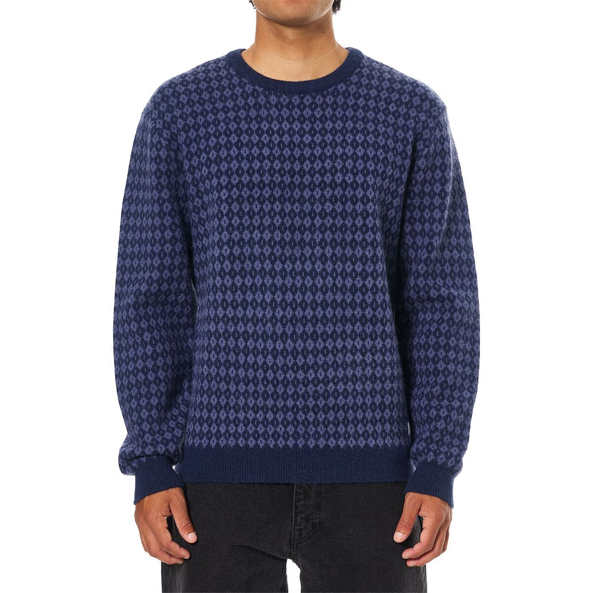 Image of Katin Check Sweater - Men's Polar Navy, M