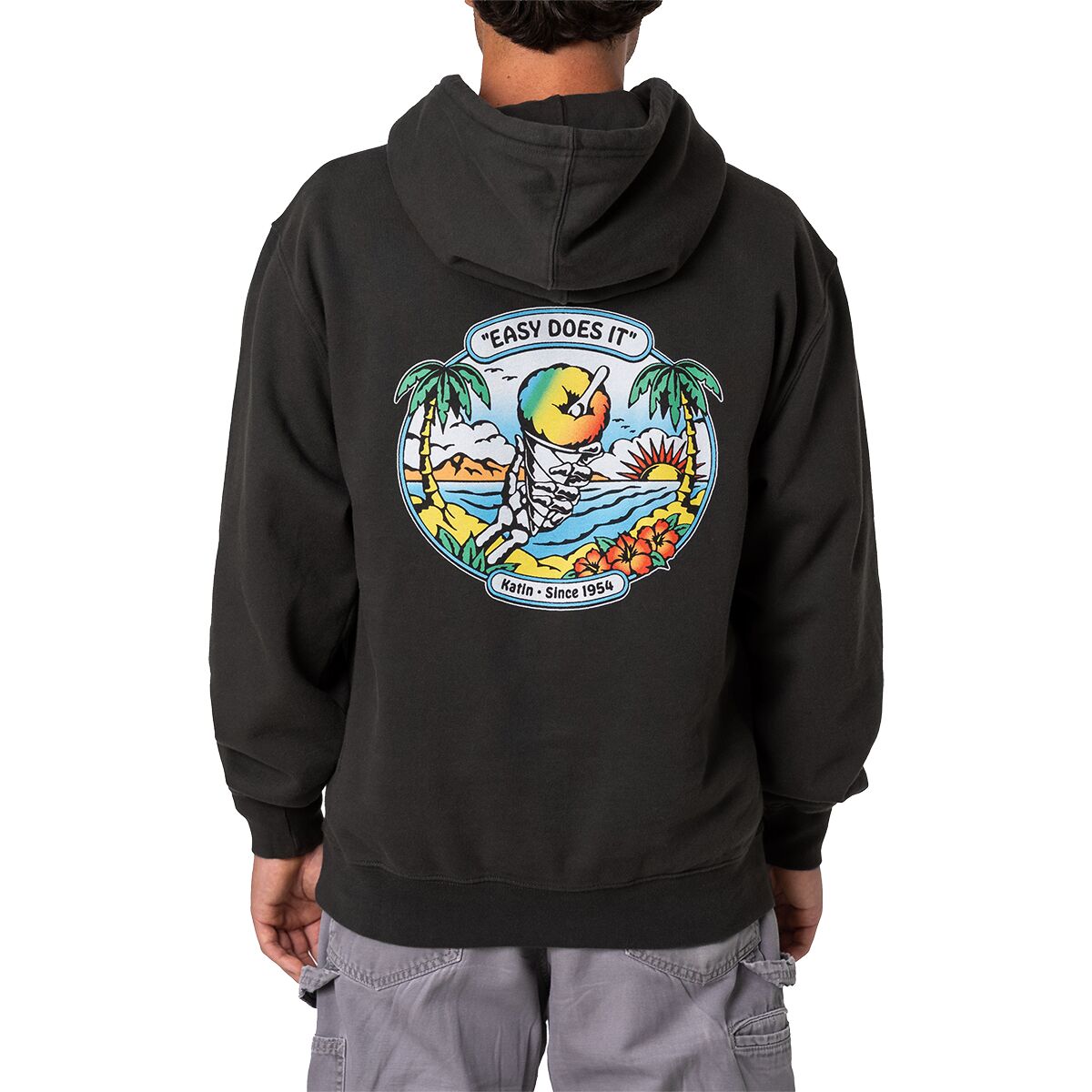Katin Katin Chillin Hoodie - Men's Black Wash, L