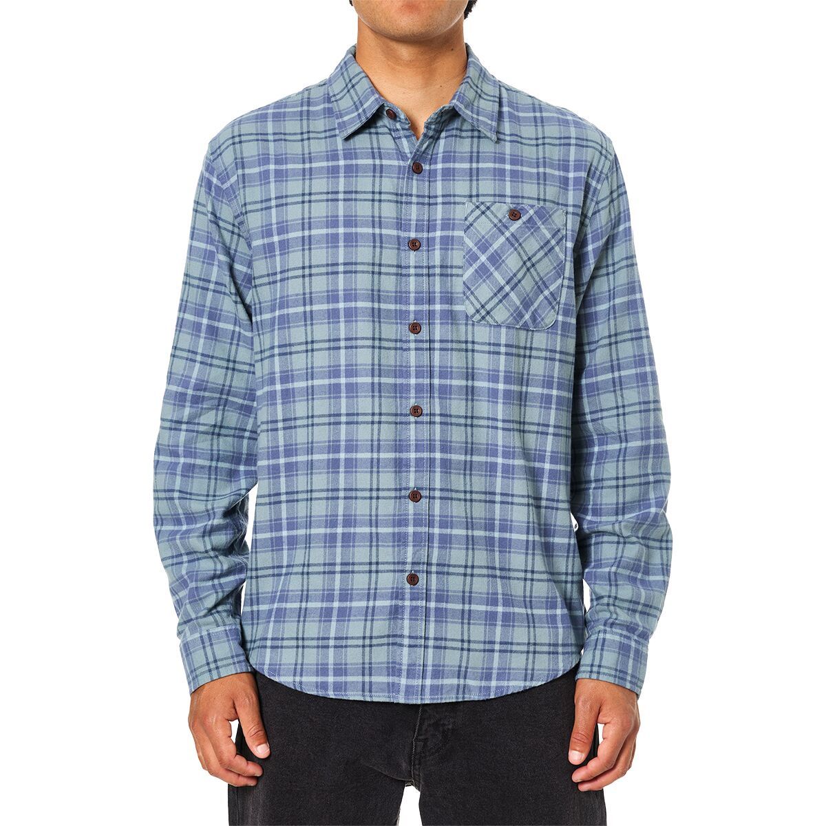 Image of Katin Derek Flannel - Men's Dusty Blue, L