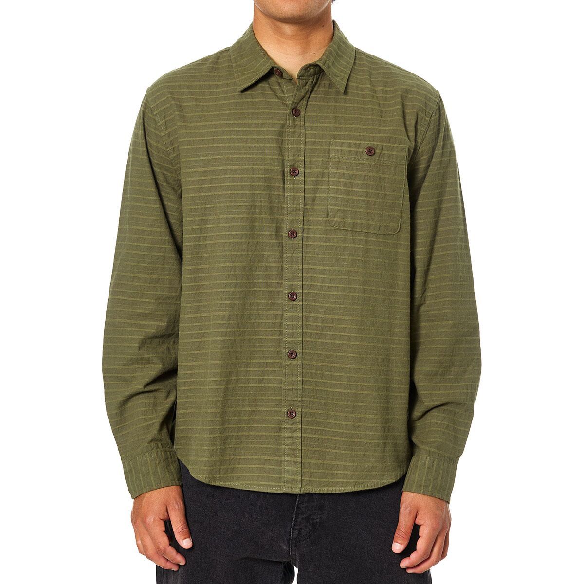 Image of Katin Derek Flannel - Men's Olive Night, S