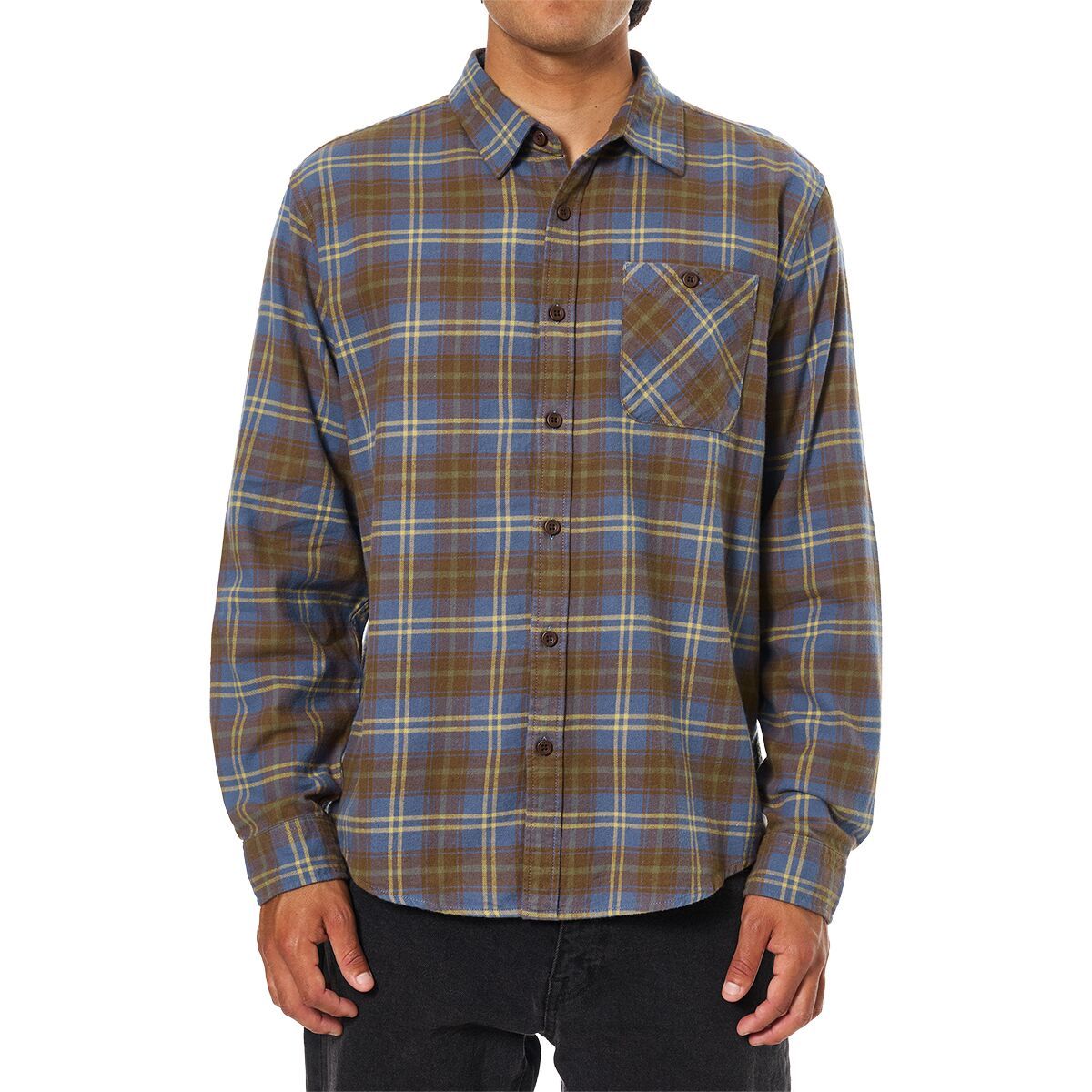 Image of Katin Derek Flannel - Men's Washed Blue, XL