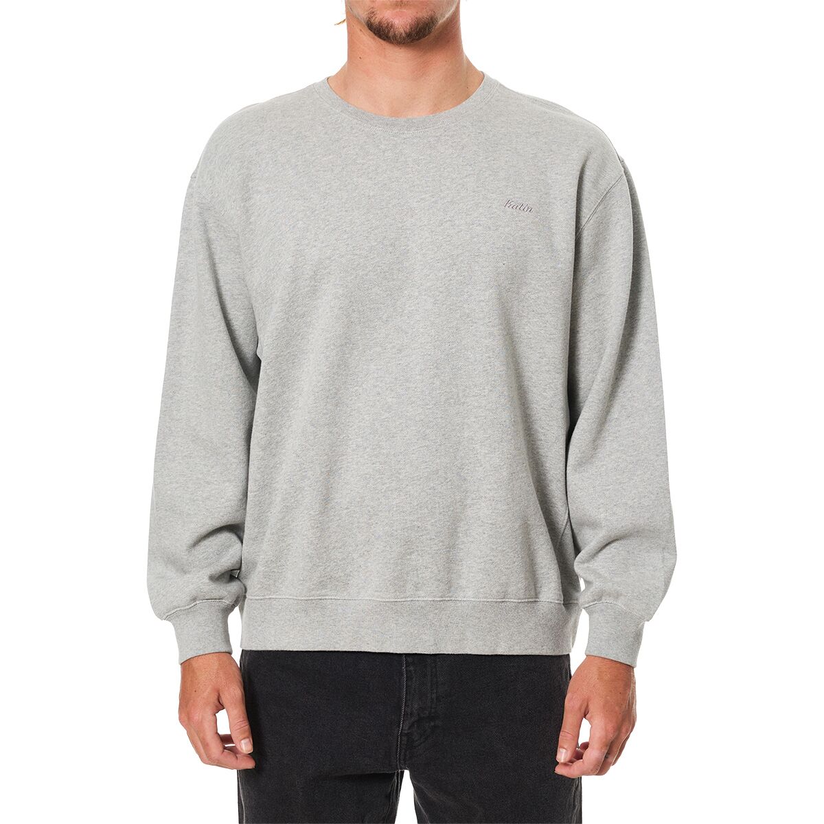 Katin Katin Emb Crew Fleece - Men's Heather Gray, XL