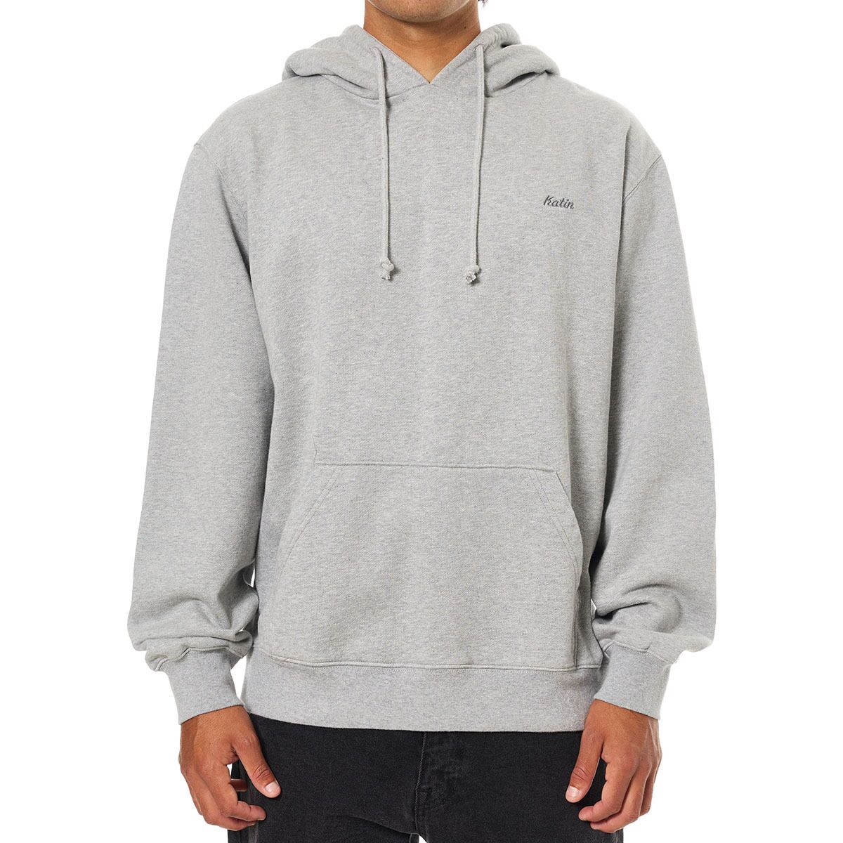 Image of Katin EMB Hooded Fleece - Men's Heather Gray, M