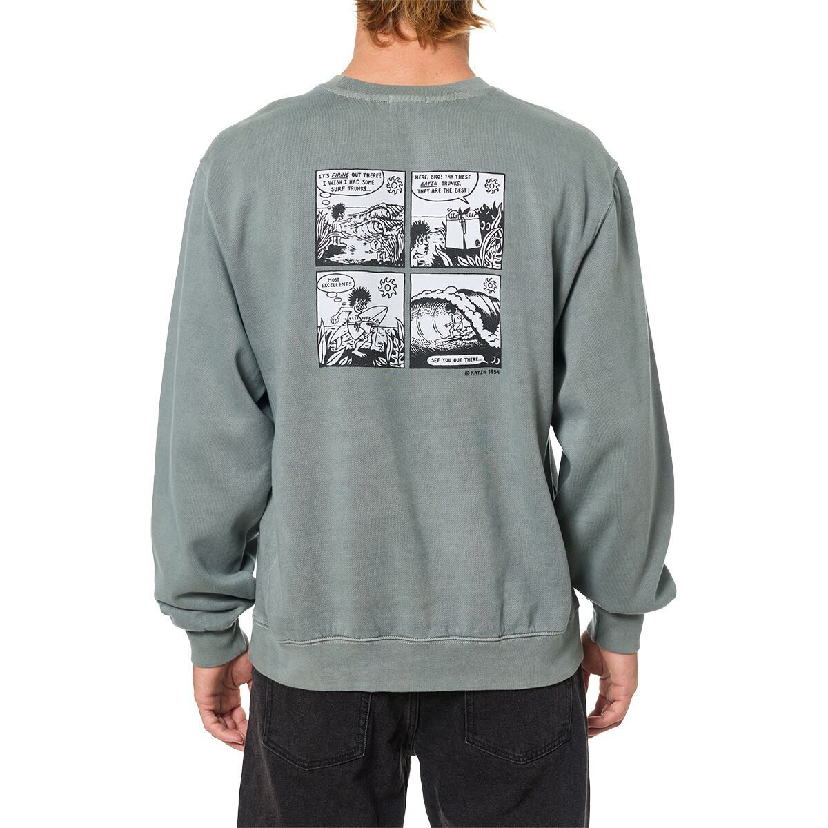 Image of Katin Excellent Crew Sweatshirt - Men's Dusty Blue, M