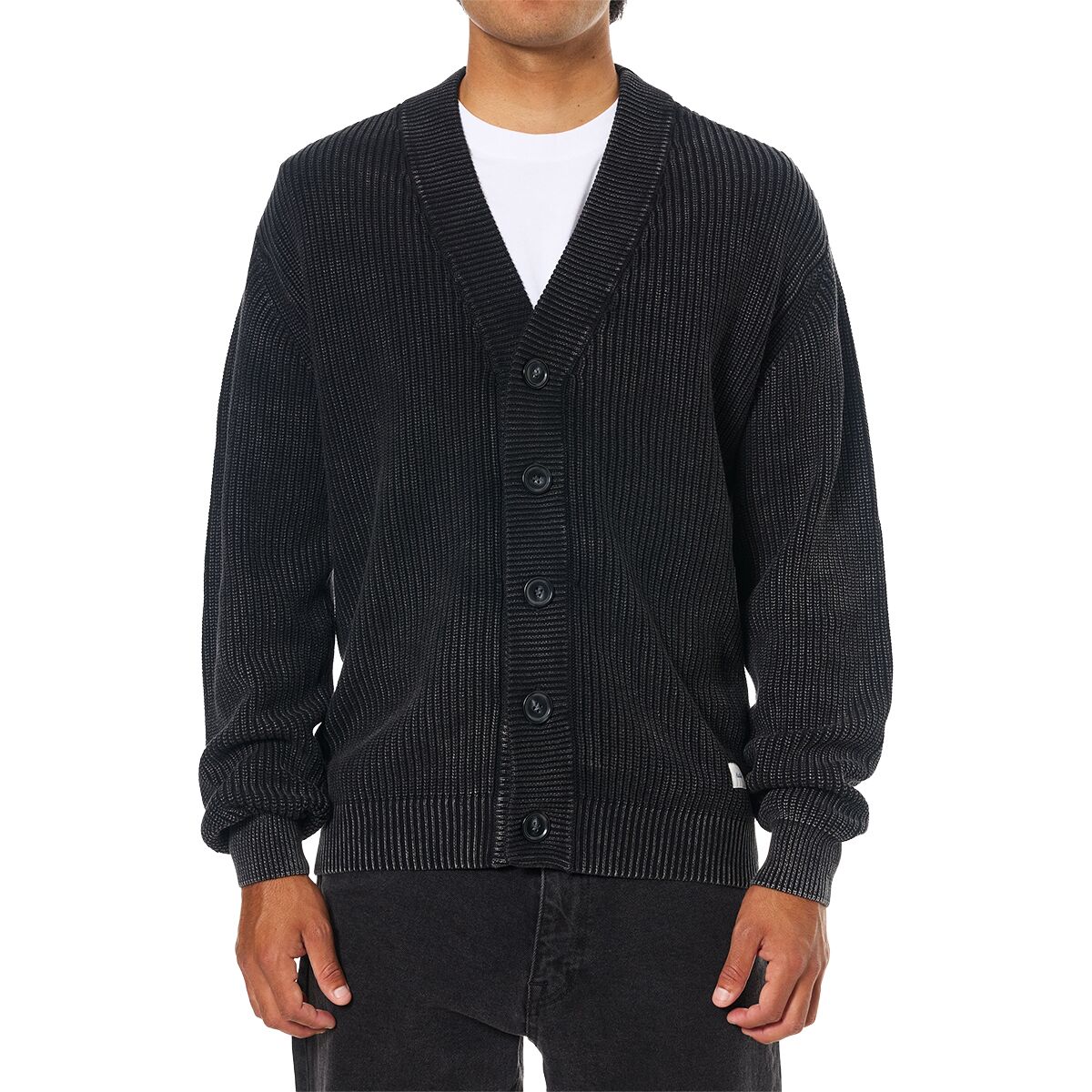 Image of Katin Gallant Cardigan Sweater - Men's Black Wash, L