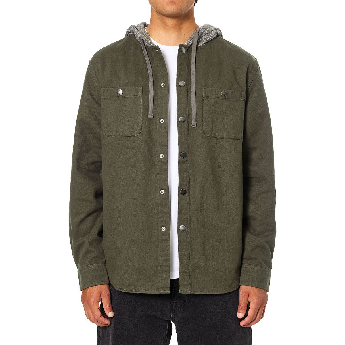 Image of Katin Harold Hooded Flannel - Men's Lead, M