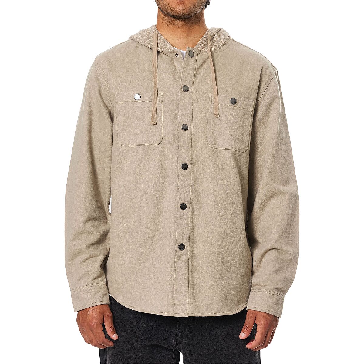 Katin Katin Harold Hooded Flannel - Men's Vintage Khaki, L