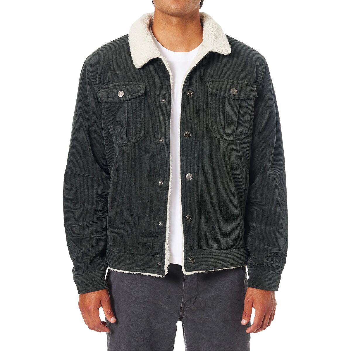 Image of Katin Harris Corduroy Jacket - Men's Black Wash, L