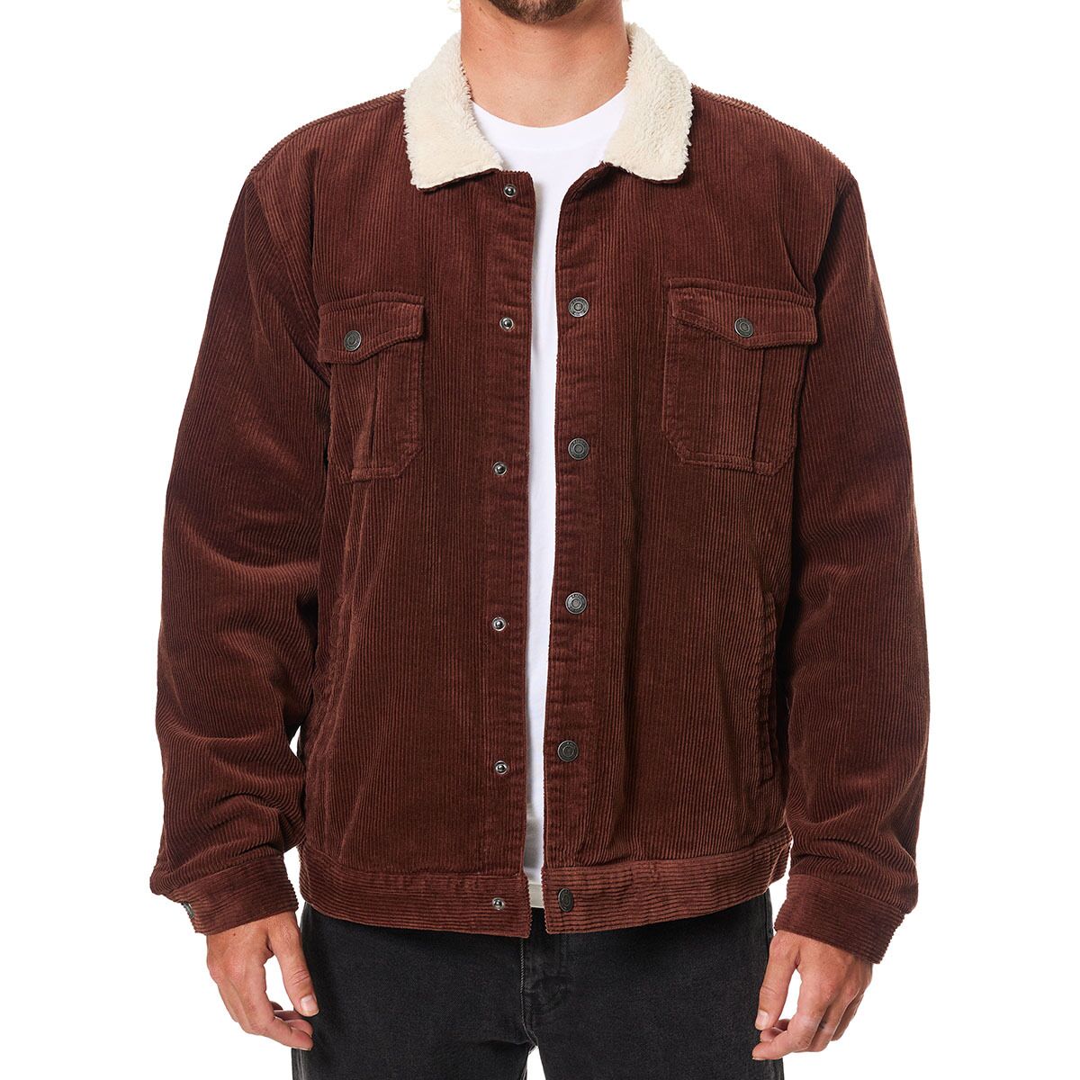 Image of Katin Harris Corduroy Jacket - Men's Mahogany, L