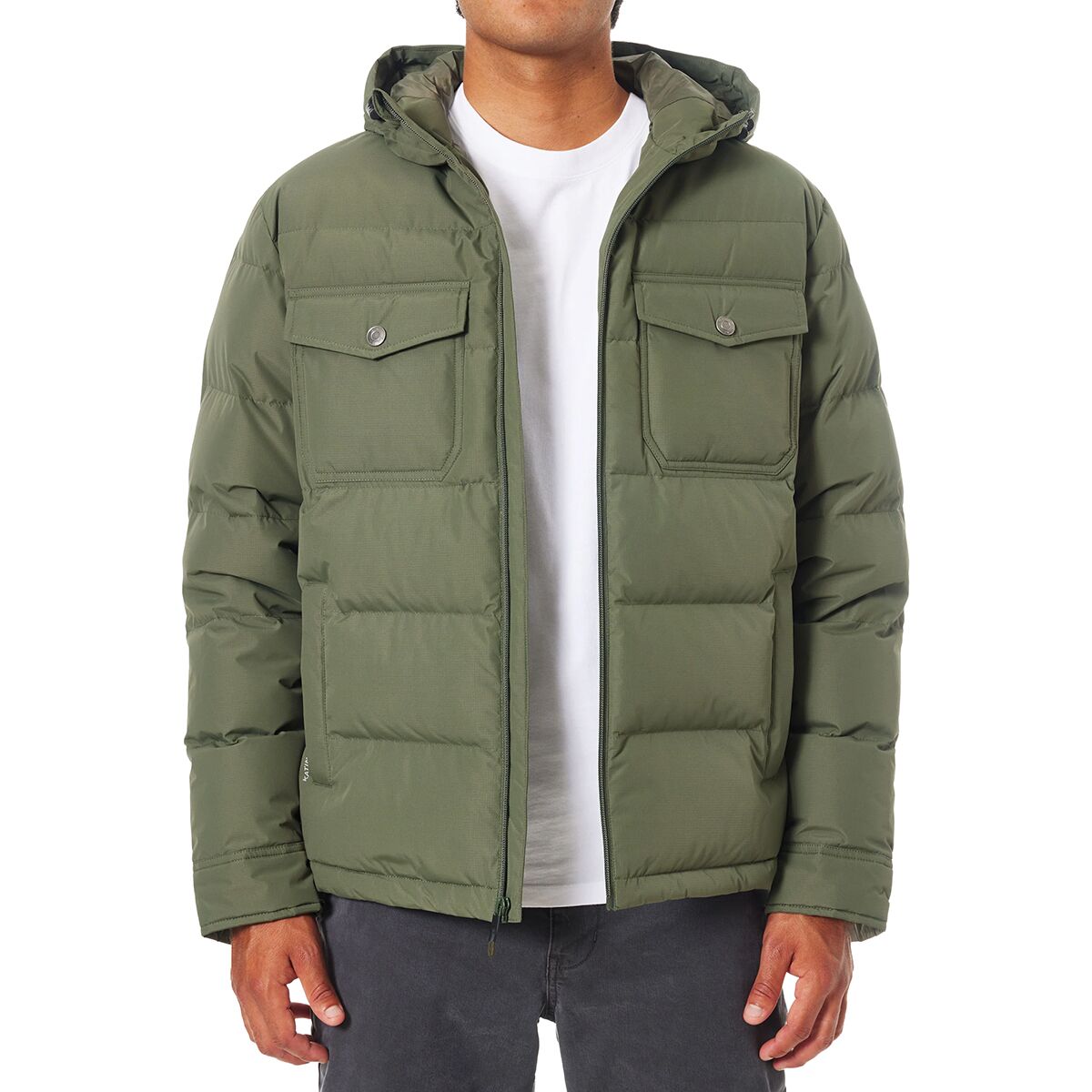 Image of Katin OTG Summit Hooded Down Jacket - Men's Thyme, S