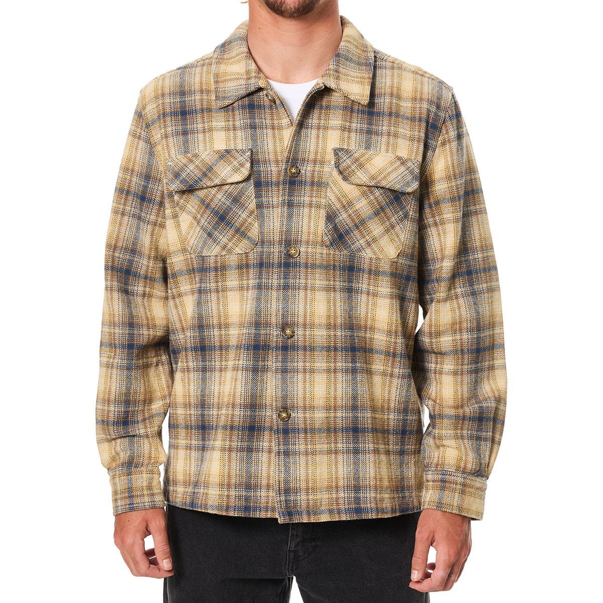 Image of Katin Shiloh Flannel - Men's Dark Blue, XL