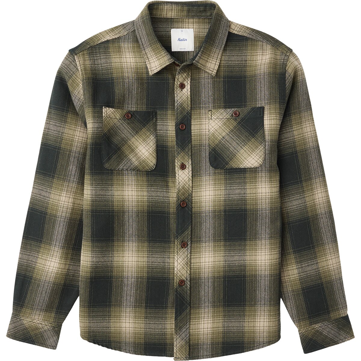 Image of Katin Sierra Flannel - Men's Dark Olive, L